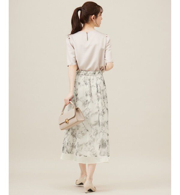 ANY SIS「【WEB・一部店舗限定】ハッチングフラワープリント スカート」|スカート|