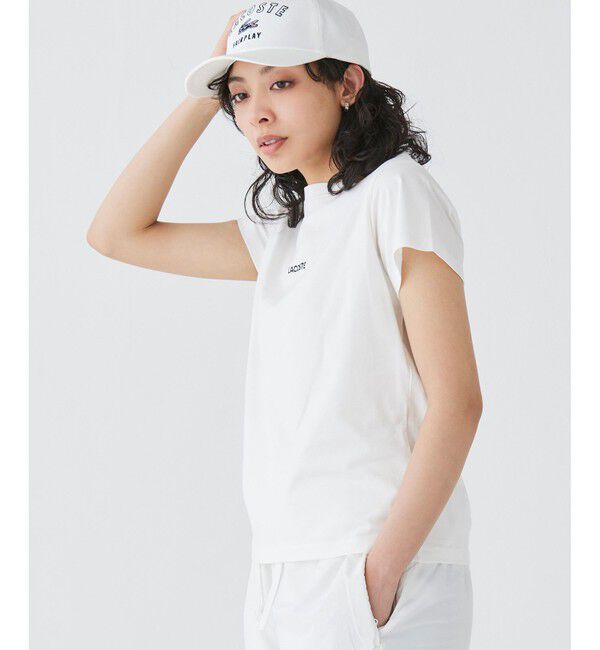 LACOSTE「コンパクトブランドネームロゴ半袖Tシャツ」|Tシャツ・カットソー|
