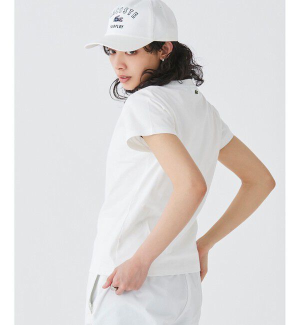 LACOSTE「コンパクトブランドネームロゴ半袖Tシャツ」|Tシャツ・カットソー|