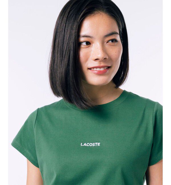 LACOSTE「コンパクトブランドネームロゴ半袖Tシャツ」|Tシャツ・カットソー|