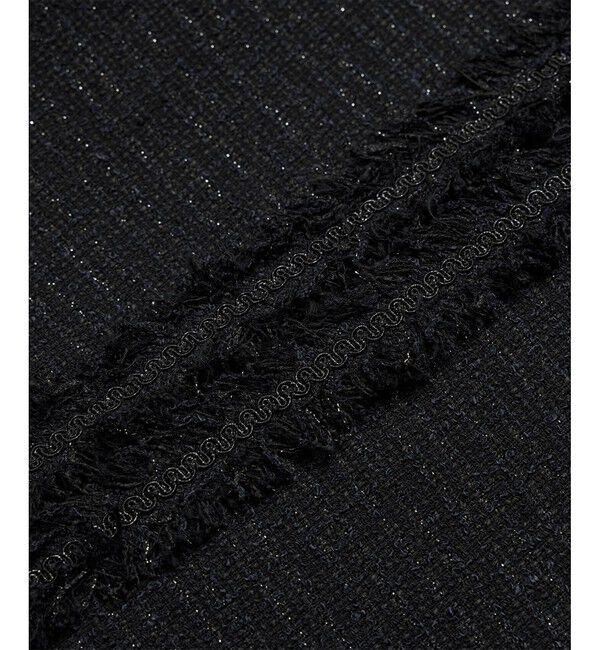 ROPE「ミックスツイードノーカラージャケット/セットアップ対応・25AW」|ノーカラージャケット|