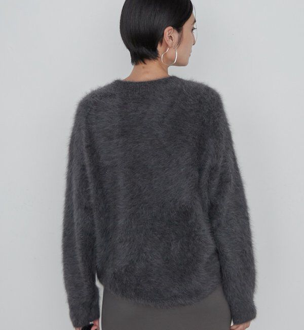  「ファーカシミヤミンクライククルーニット」|ニット・セーター|