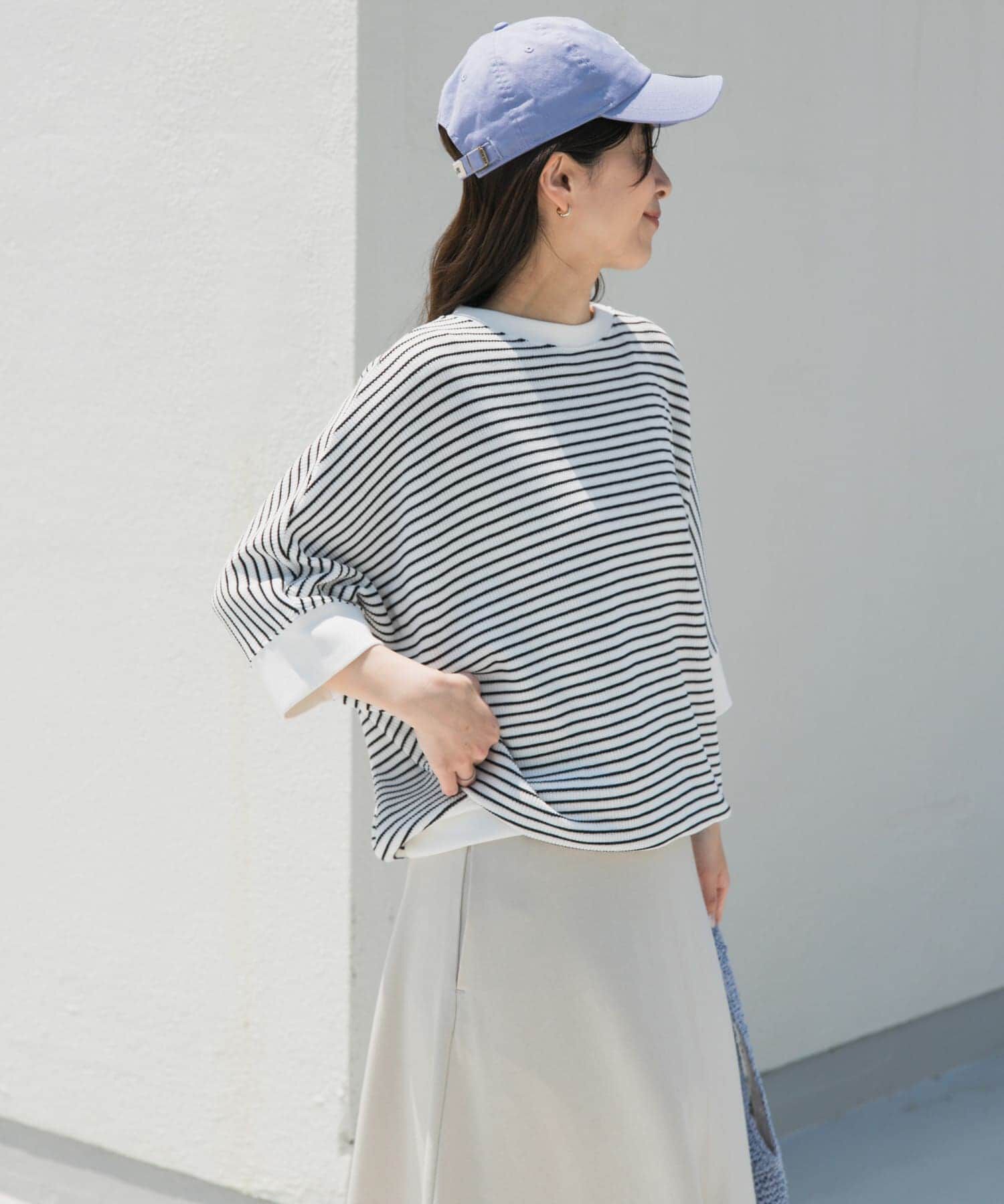 URBAN RESEARCH DOORS「タックフライスワイドTシャツ」|Tシャツ・カットソー|