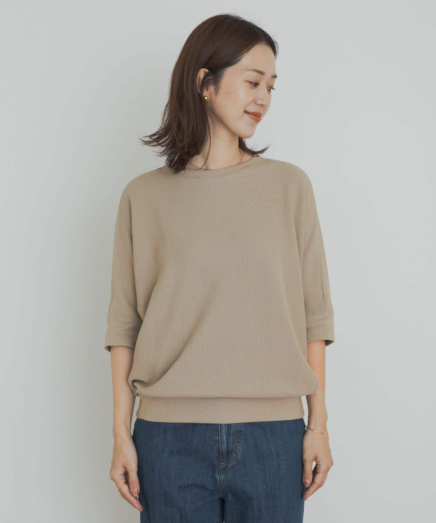 URBAN RESEARCH DOORS「タックフライスワイドTシャツ」|Tシャツ・カットソー|