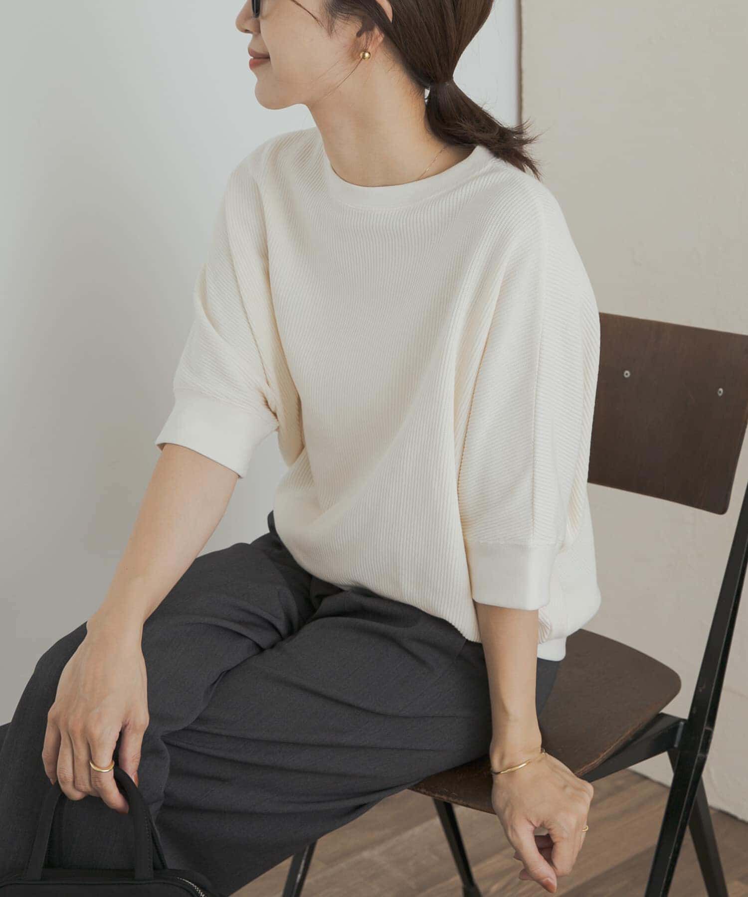 URBAN RESEARCH DOORS「タックフライスワイドTシャツ」|Tシャツ・カットソー|