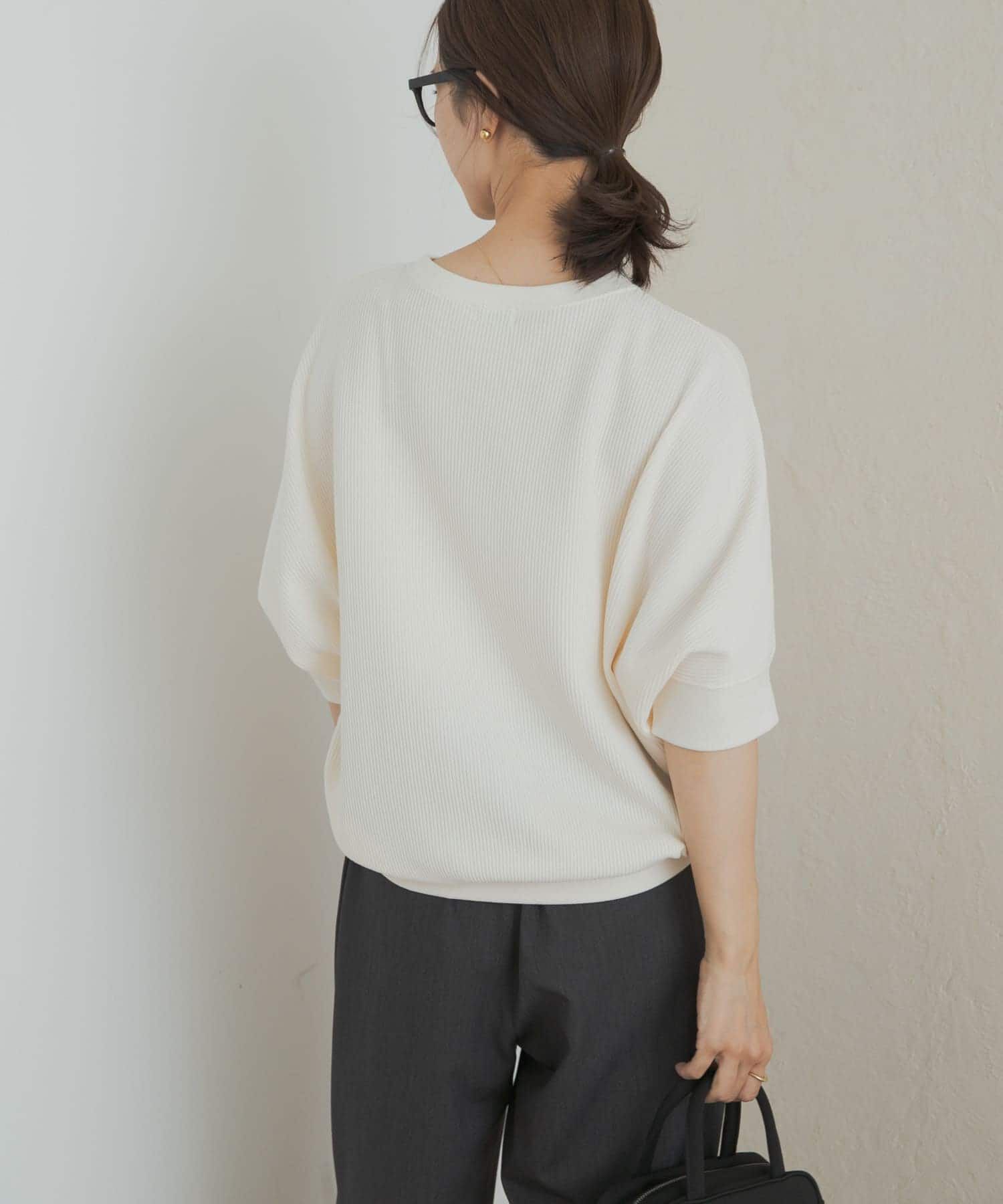URBAN RESEARCH DOORS「タックフライスワイドTシャツ」|Tシャツ・カットソー|