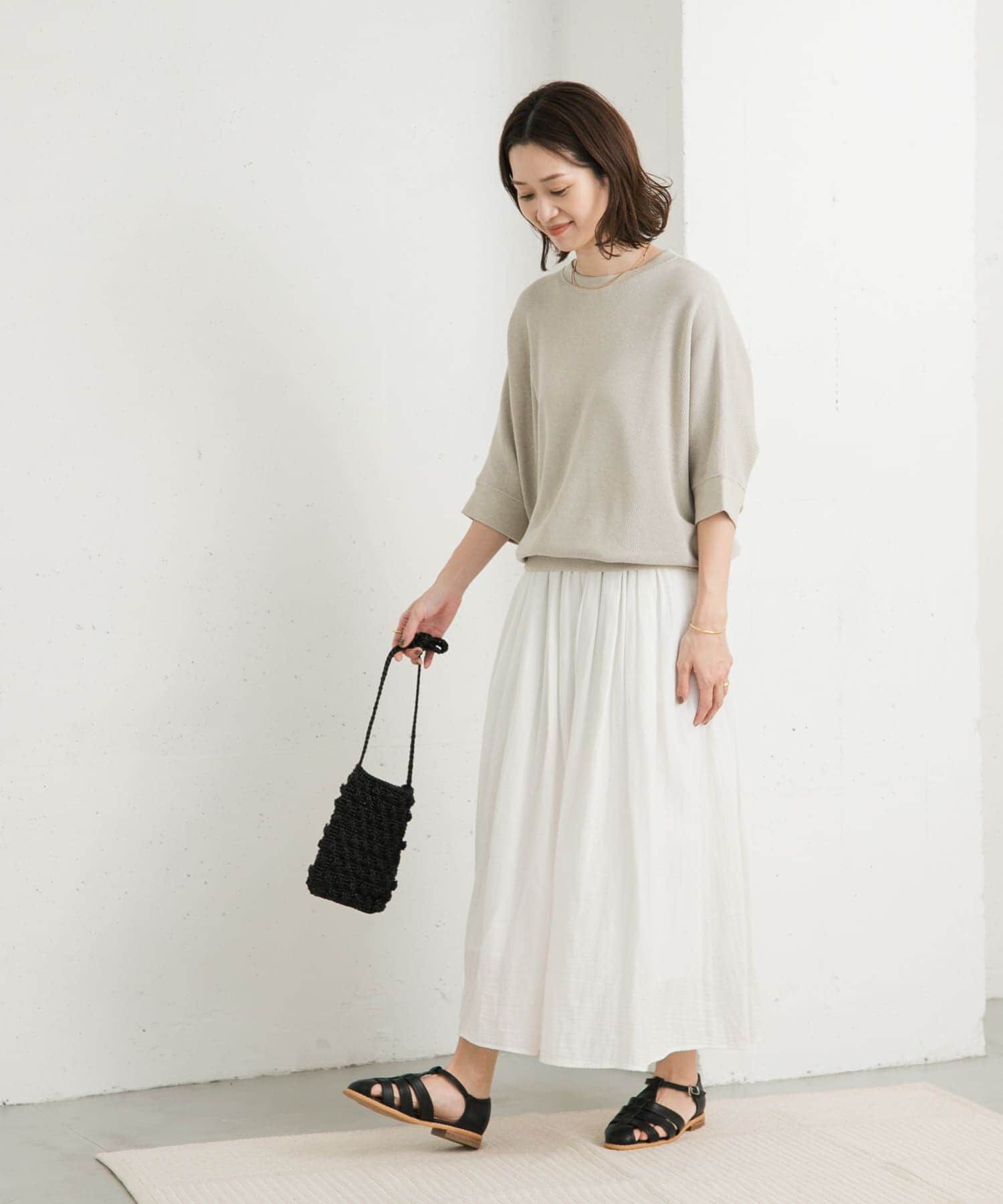 URBAN RESEARCH DOORS「タックフライスワイドTシャツ」|Tシャツ・カットソー|