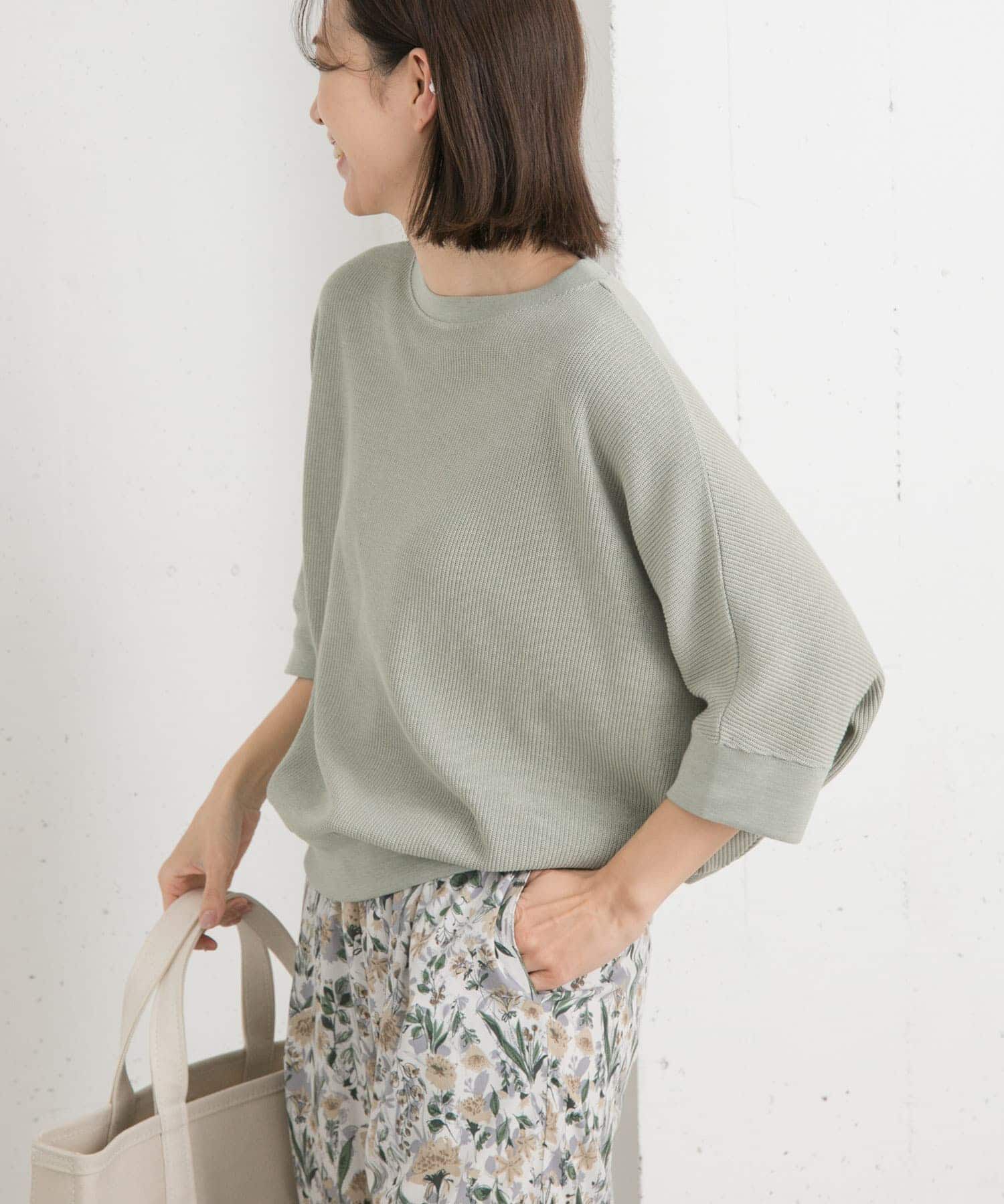 URBAN RESEARCH DOORS「タックフライスワイドTシャツ」|Tシャツ・カットソー|ミント