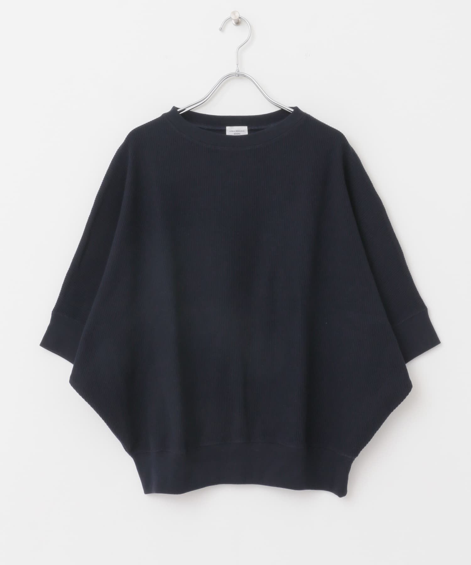 URBAN RESEARCH DOORS「タックフライスワイドTシャツ」|Tシャツ・カットソー|ネイビー