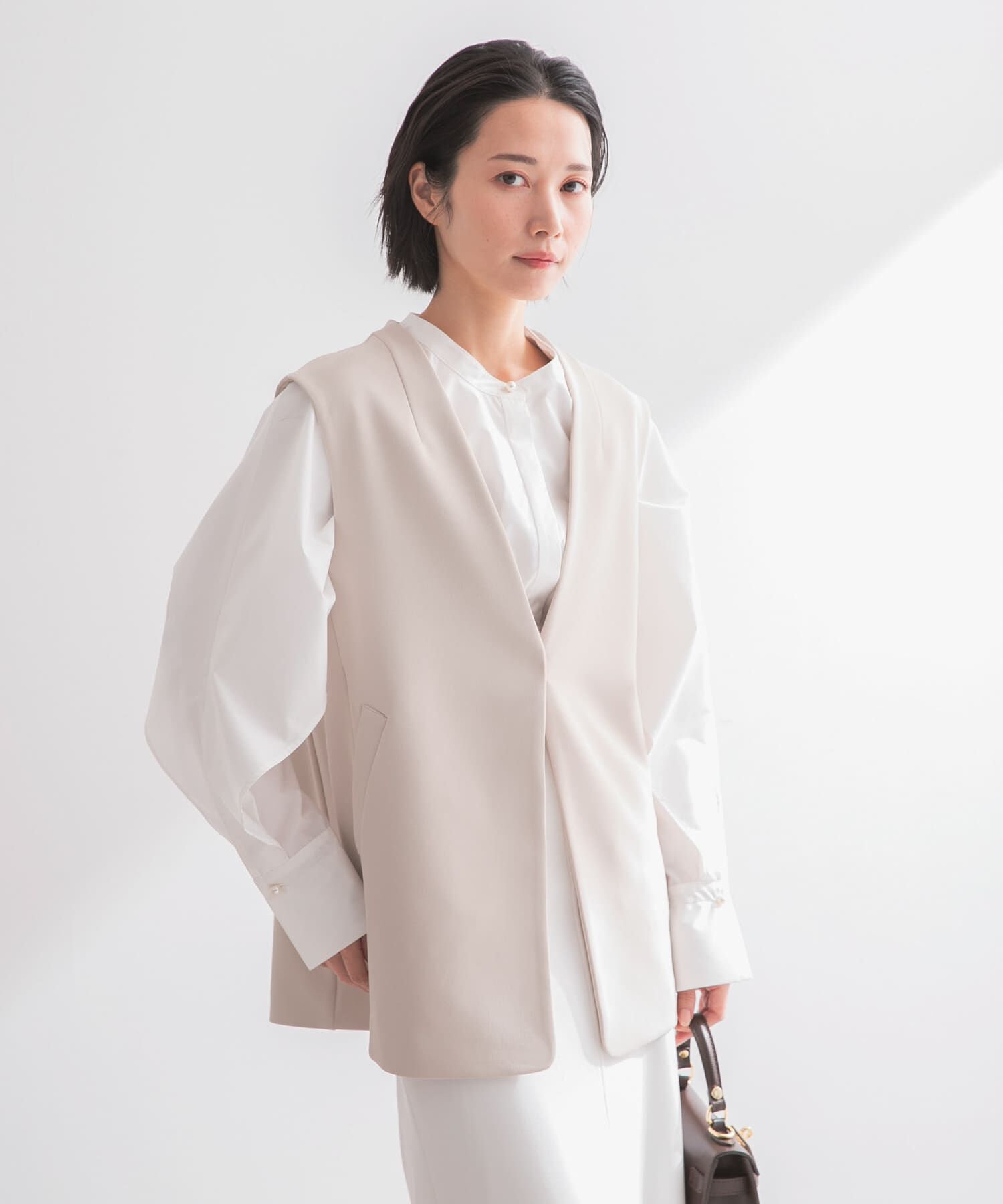 URBAN RESEARCH ROSSO「ストレッチツイルジレ」|ベスト・ジレ|