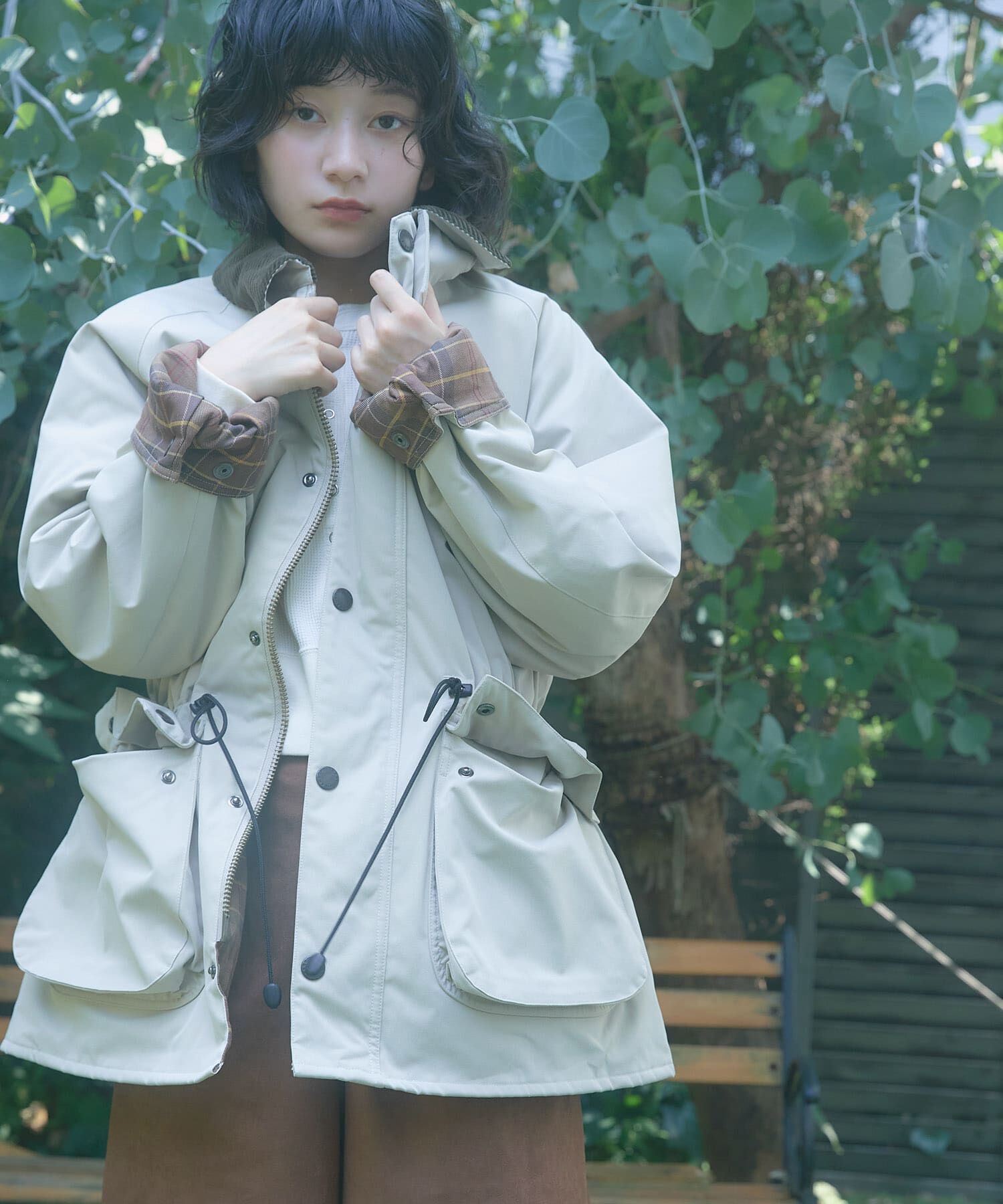 URBAN RESEARCH DOORS「『別注』Barbour&times;DOORS　OS BEDALE PADDED」|ノーカラーコート|