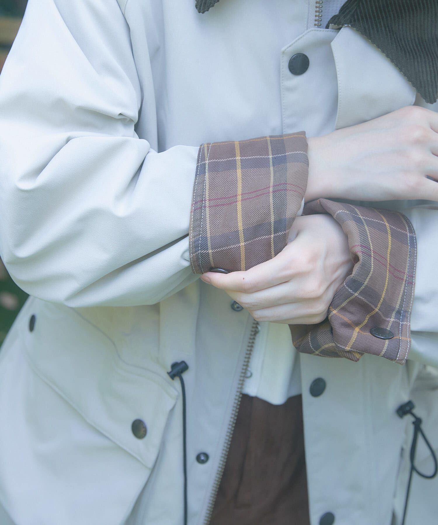 URBAN RESEARCH DOORS「『別注』Barbour&times;DOORS　OS BEDALE PADDED」|ノーカラーコート|
