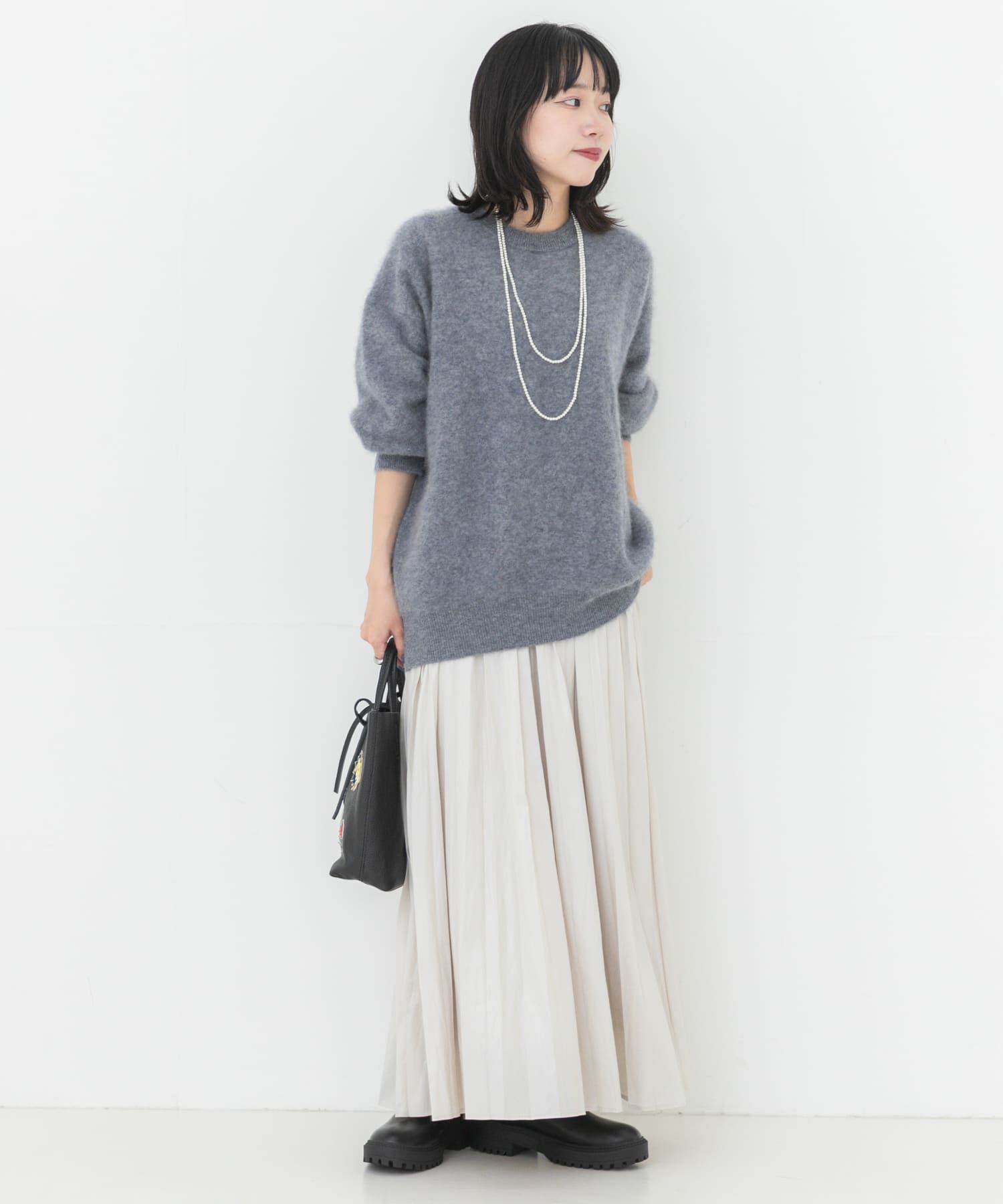 URBAN RESEARCH「FUR WOOL ルーズニット」|ニット・セーター|