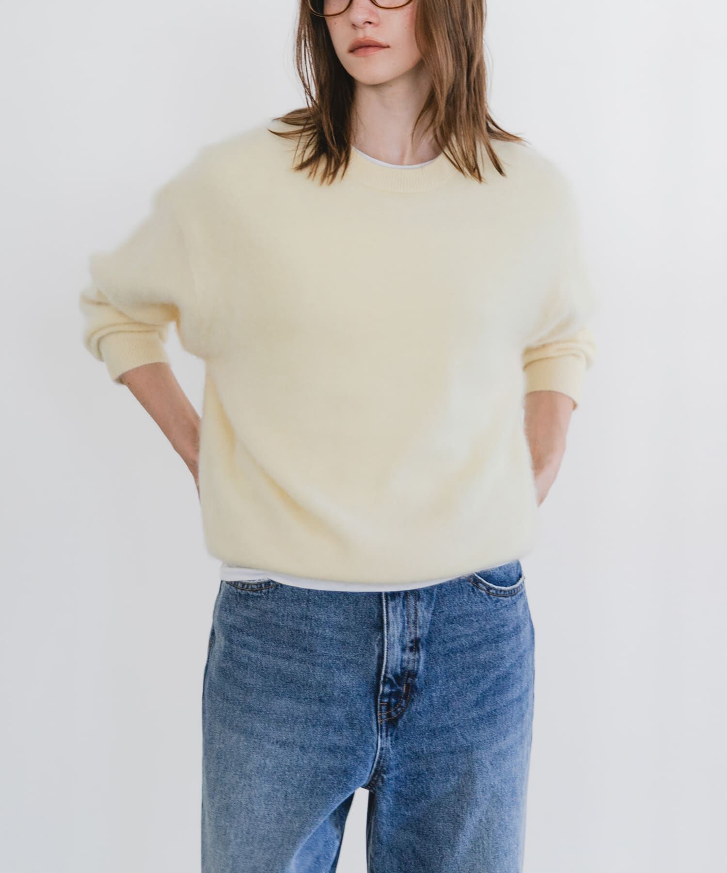 URBAN RESEARCH「FUR WOOL ルーズニット」|ニット・セーター|