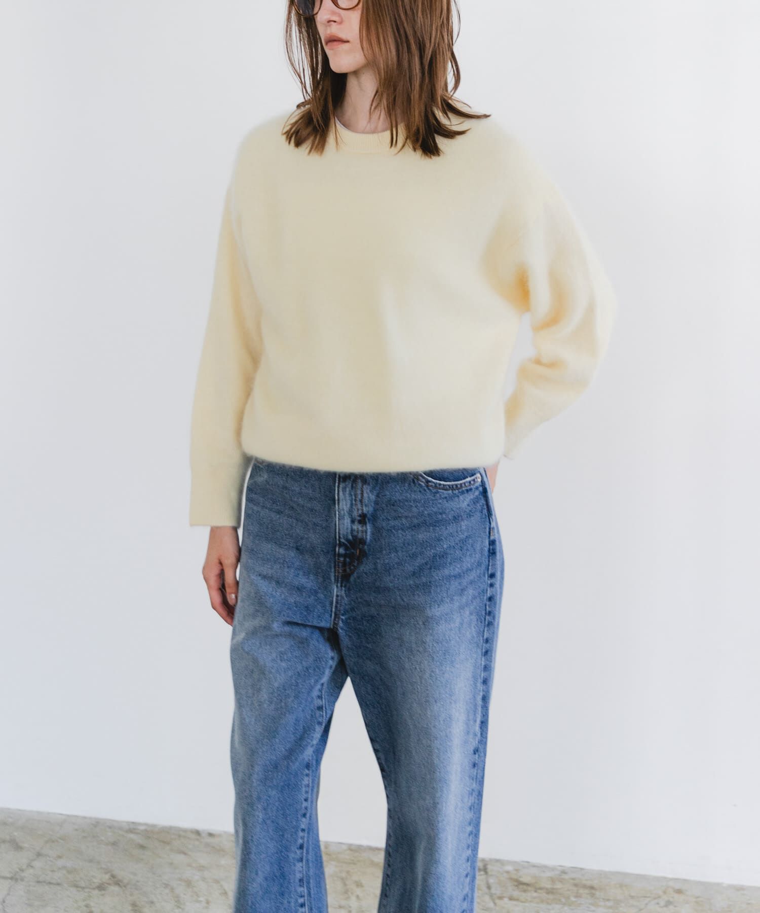URBAN RESEARCH「FUR WOOL ルーズニット」|ニット・セーター|