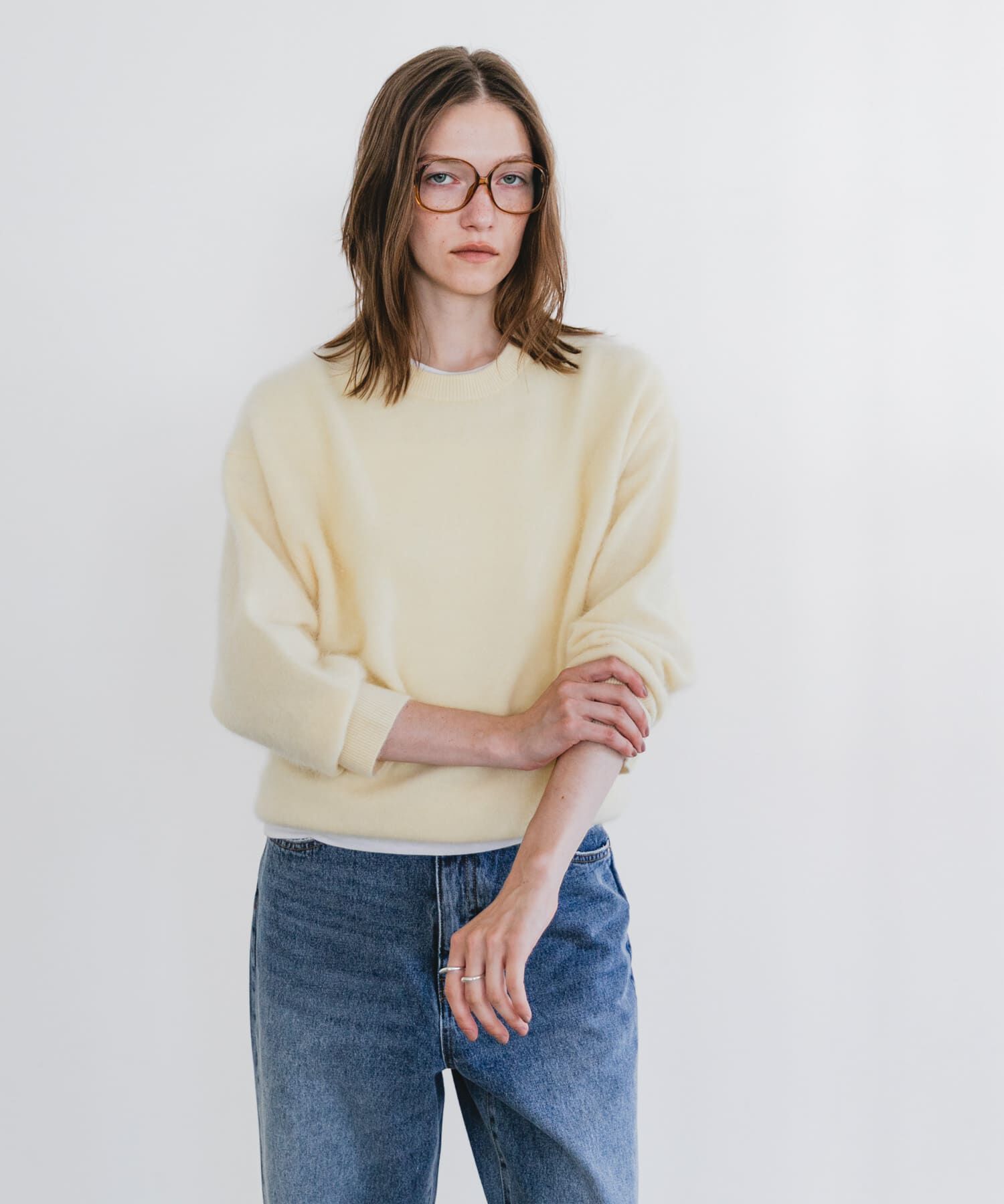 URBAN RESEARCH「FUR WOOL ルーズニット」|ニット・セーター|