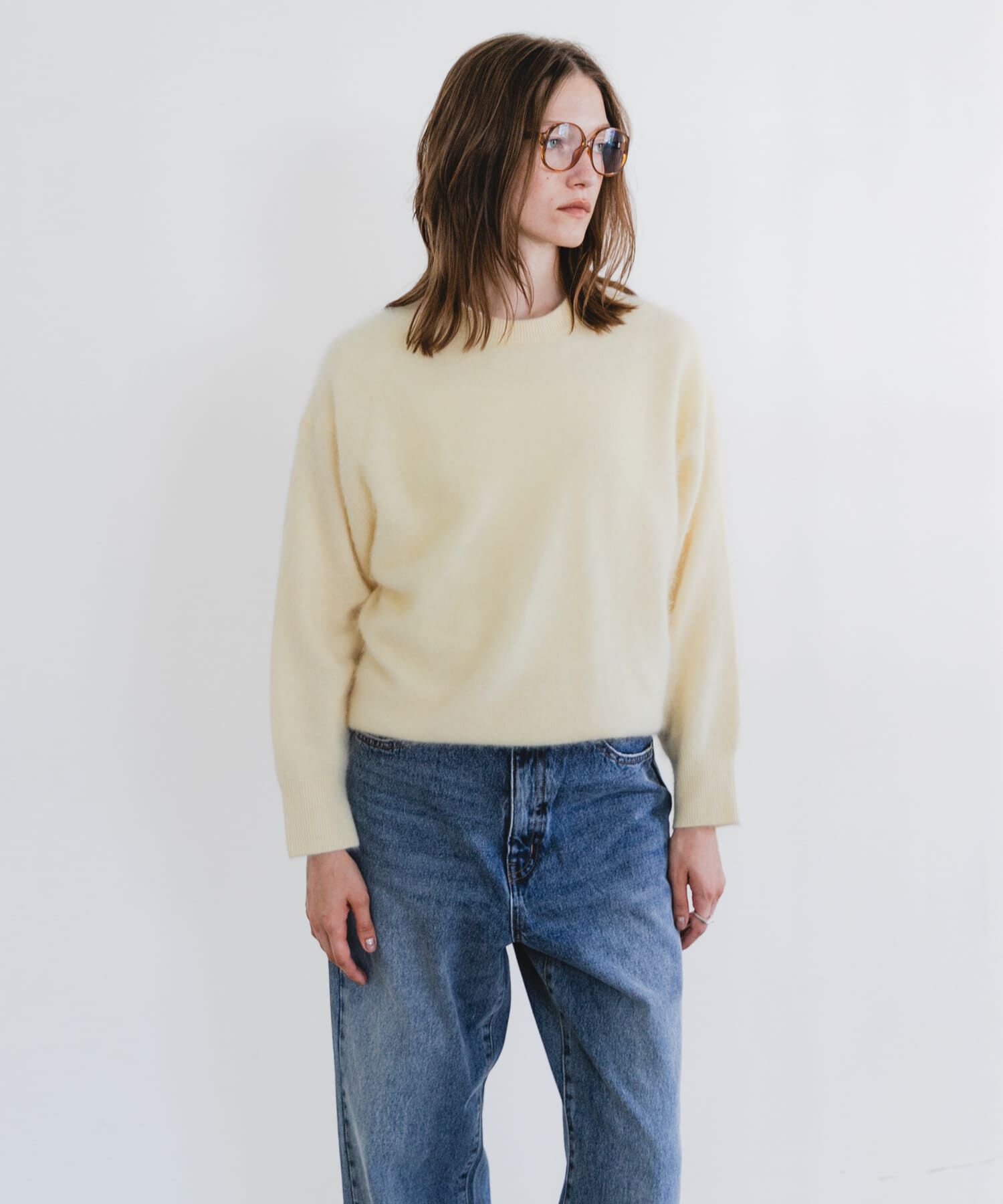 URBAN RESEARCH「FUR WOOL ルーズニット」|ニット・セーター|