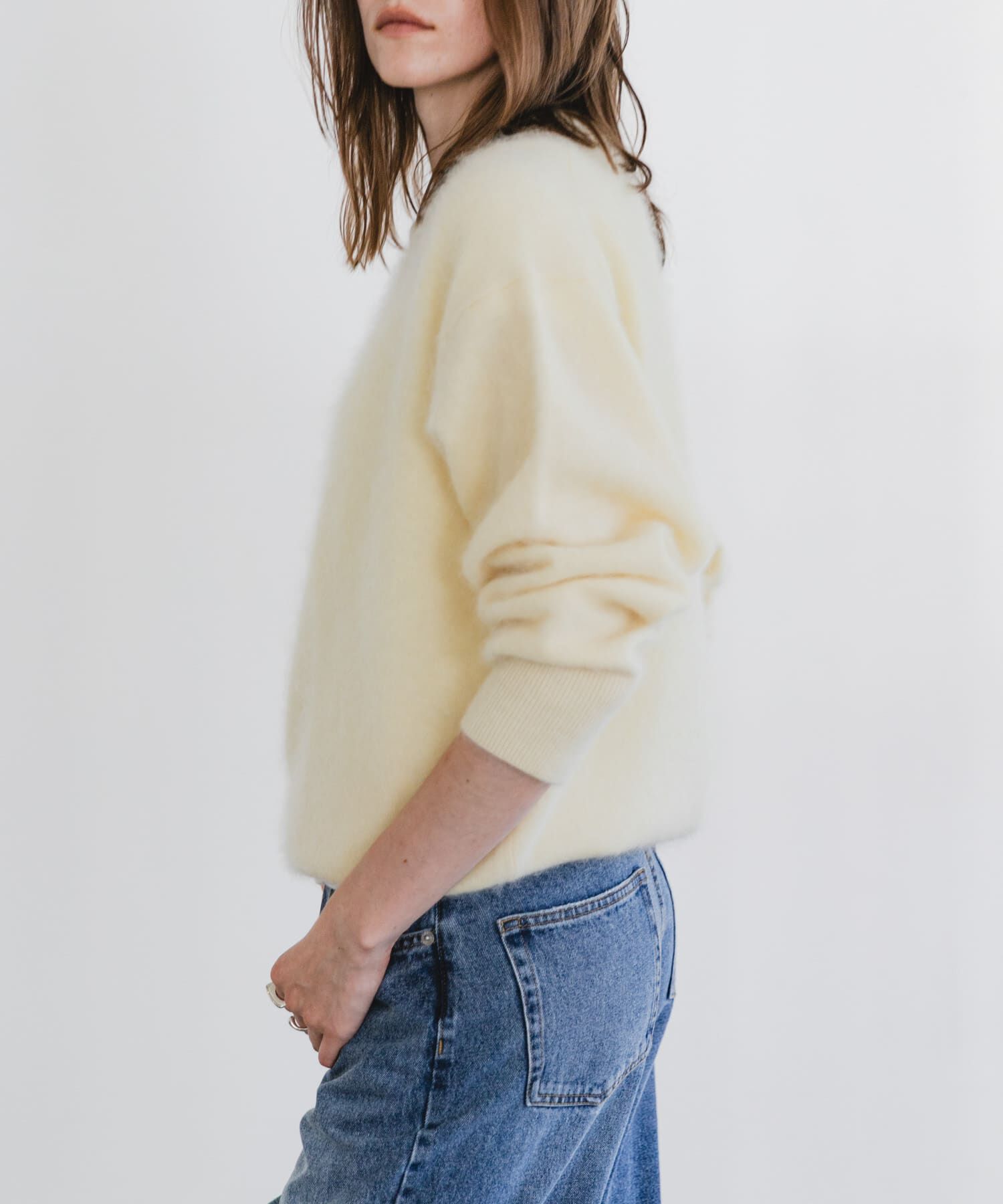 URBAN RESEARCH「FUR WOOL ルーズニット」|ニット・セーター|