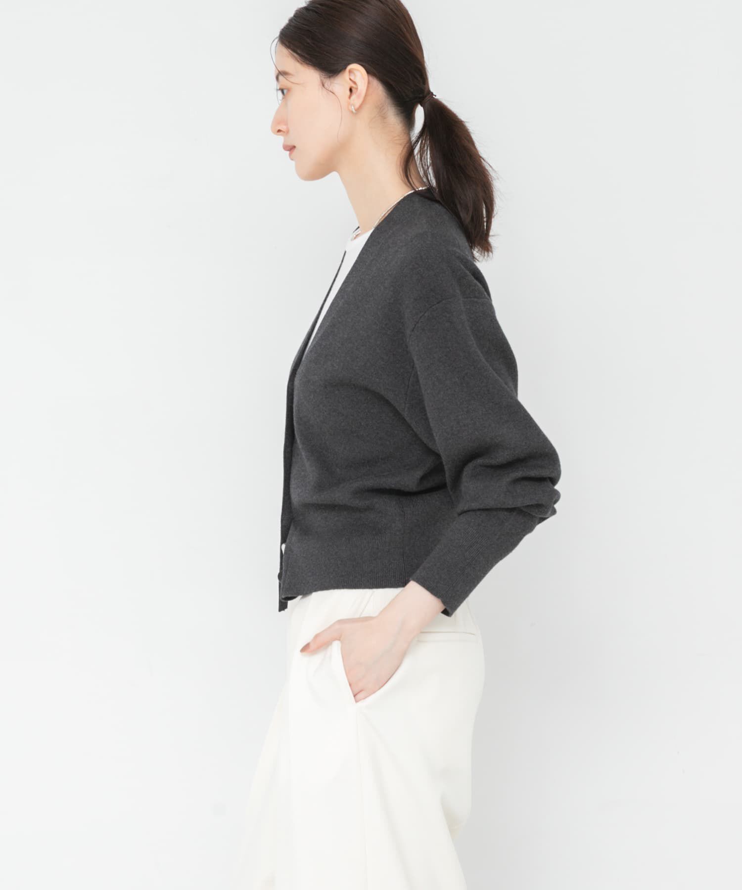 URBAN RESEARCH「コットンカシミヤＶネックショートカーディガン」|カーディガン|