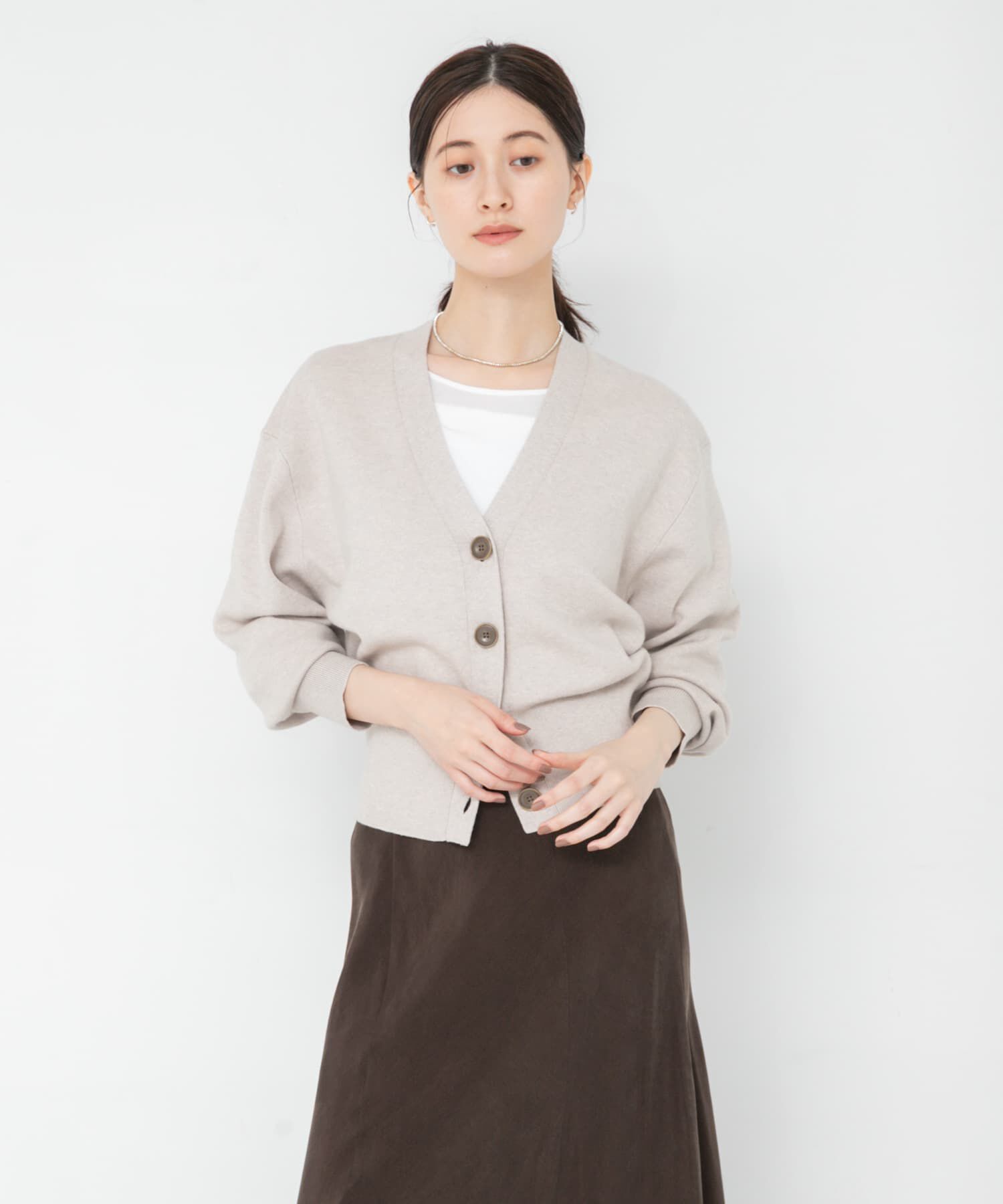 URBAN RESEARCH「コットンカシミヤＶネックショートカーディガン」|カーディガン|