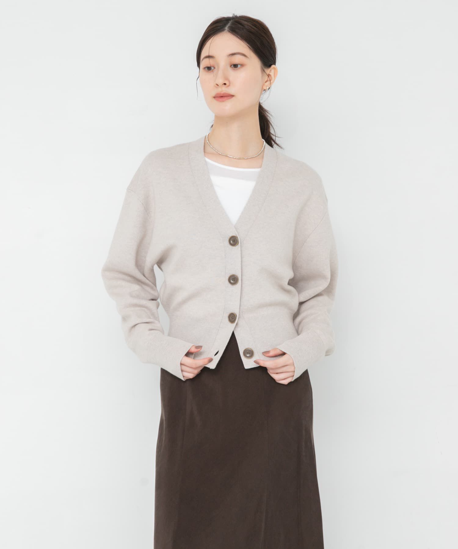 URBAN RESEARCH「コットンカシミヤＶネックショートカーディガン」|カーディガン|