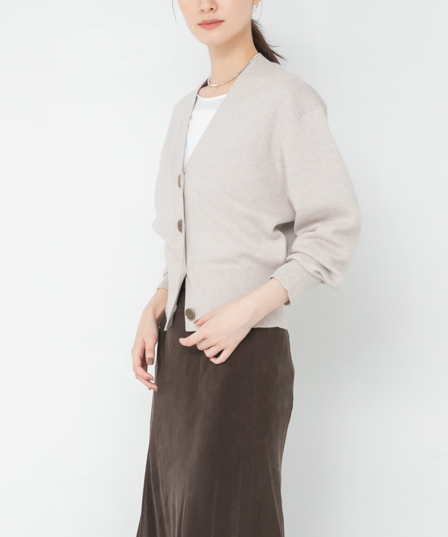 URBAN RESEARCH「コットンカシミヤＶネックショートカーディガン」|カーディガン|