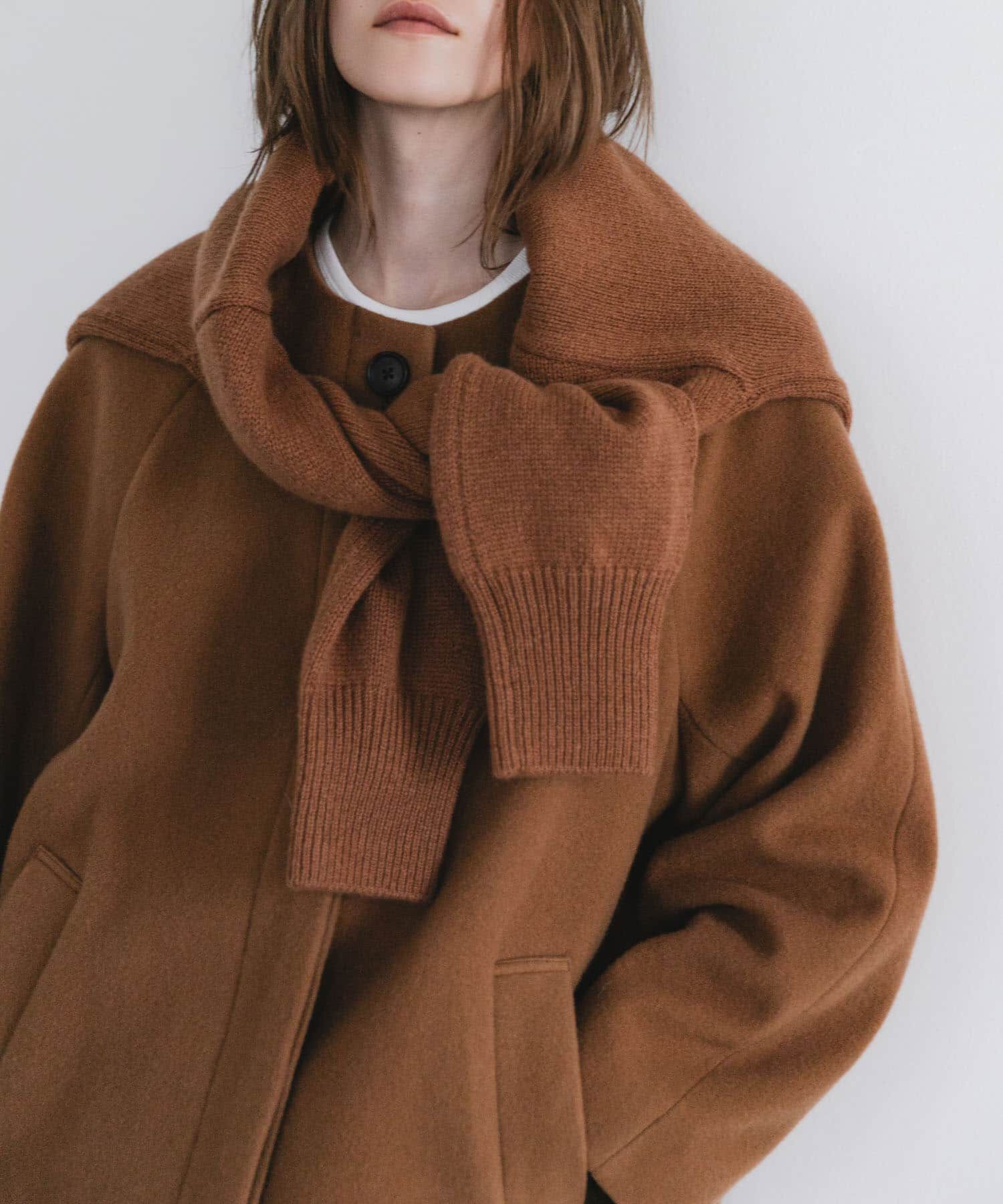 URBAN RESEARCH「スーパー100ウールモッサノーカラーコート」|ノーカラーコート|