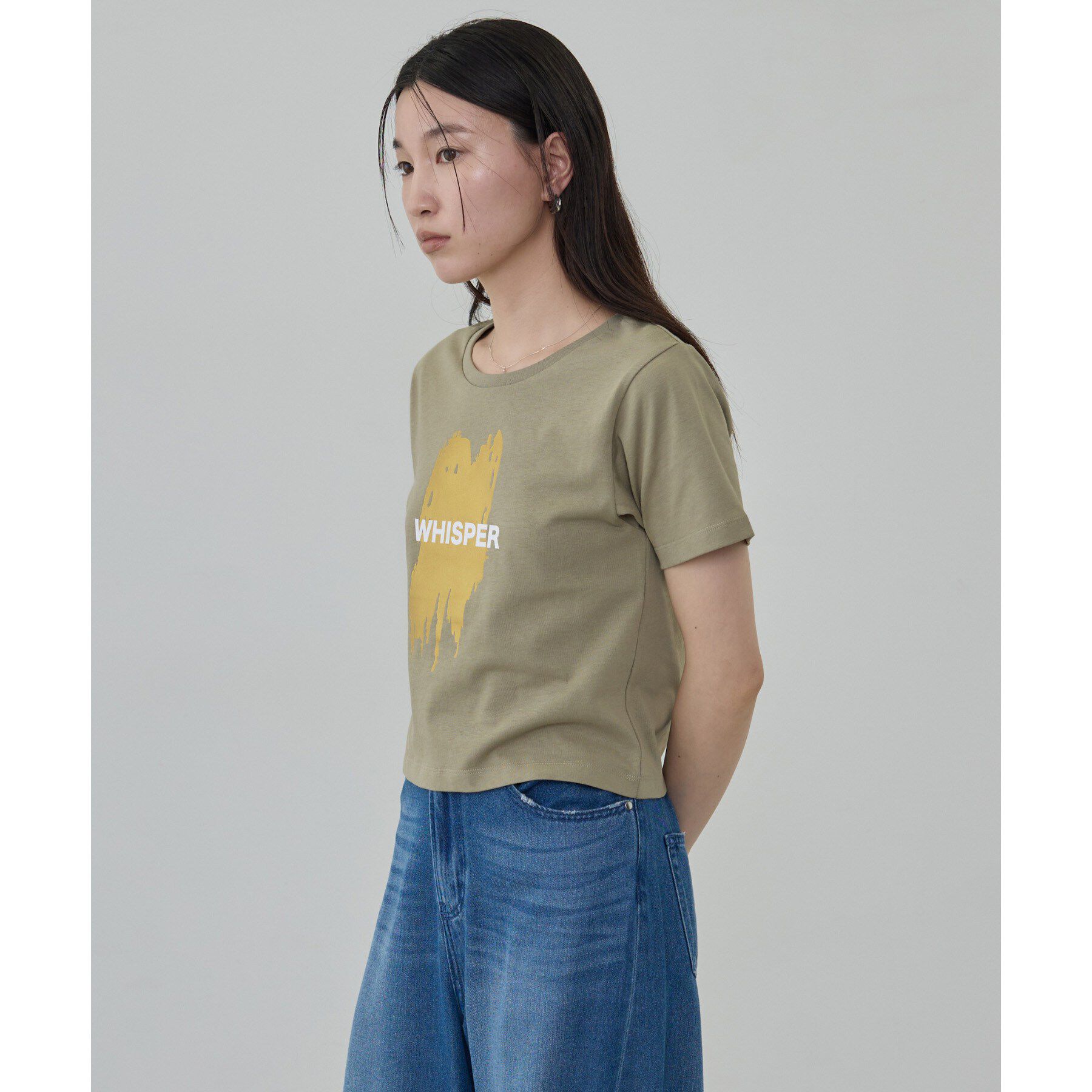 GALLEST「箔プリント コンパクトTシャツ」|Tシャツ・カットソー|