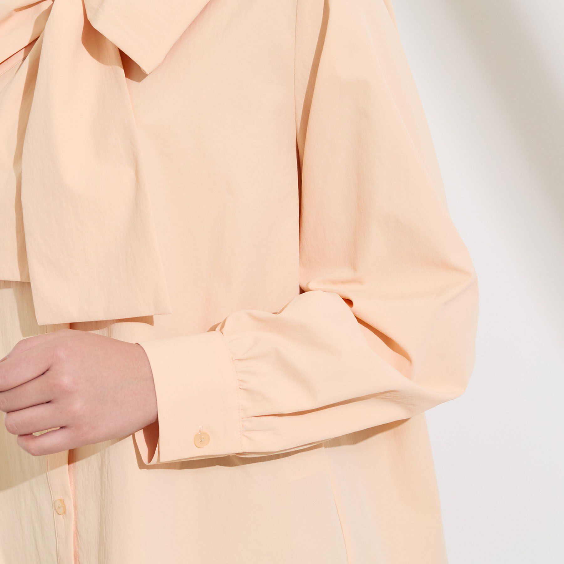 INDIVI「【接触冷感／ストレッチ◎】取外し可ボウタイシャツ」|シャツ・ブラウス|