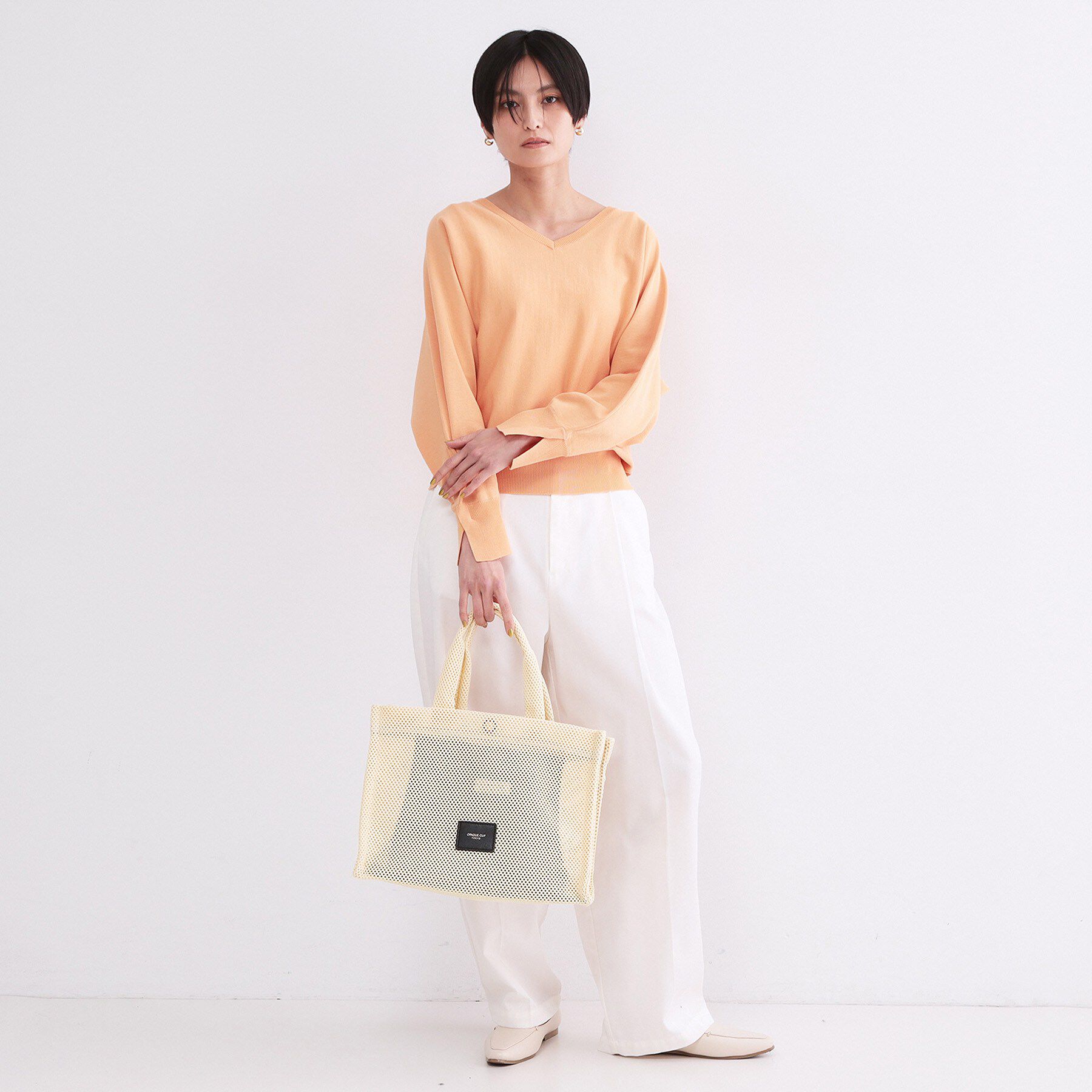 OPAQUE.CLIP「【2WAY/A4】メッシュスクエアトートバッグ」|トートバッグ|