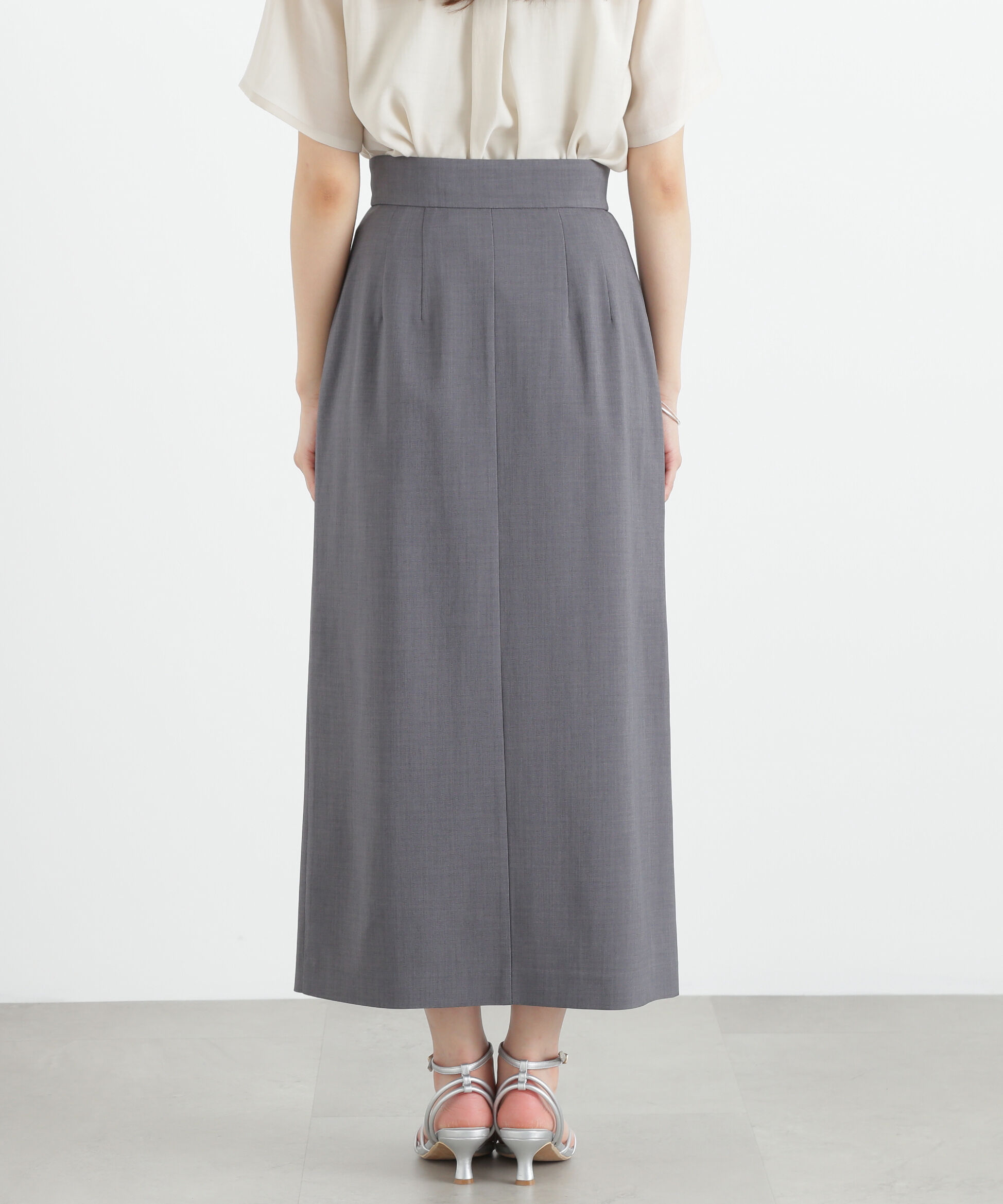 PROPORTION BODY DRESSING「前スリットナロースカート」|スカート|
