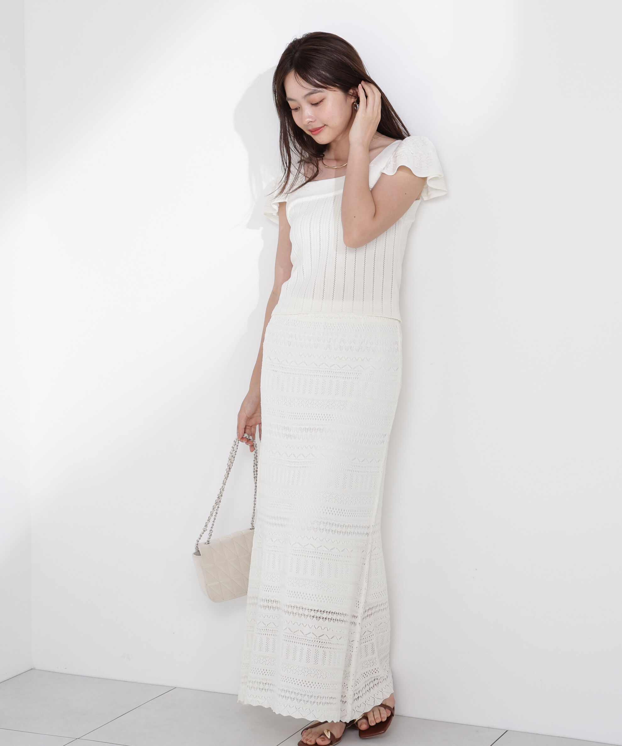 PROPORTION BODY DRESSING「透かし編 SETUP」|ワンピース|
