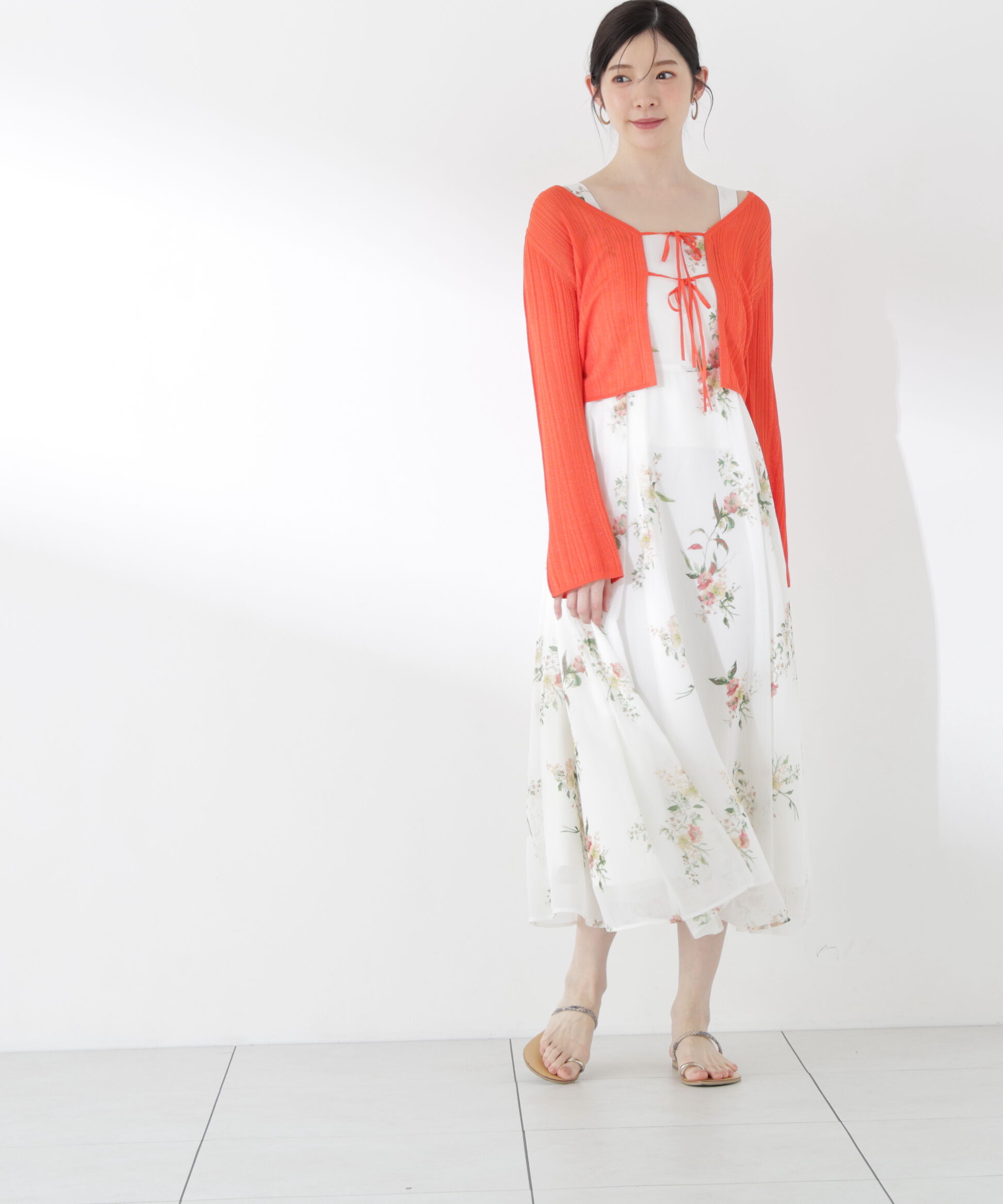 PROPORTION BODY DRESSING「＜中川紅葉さん着用＞シアーリブカーディガン」|カーディガン|
