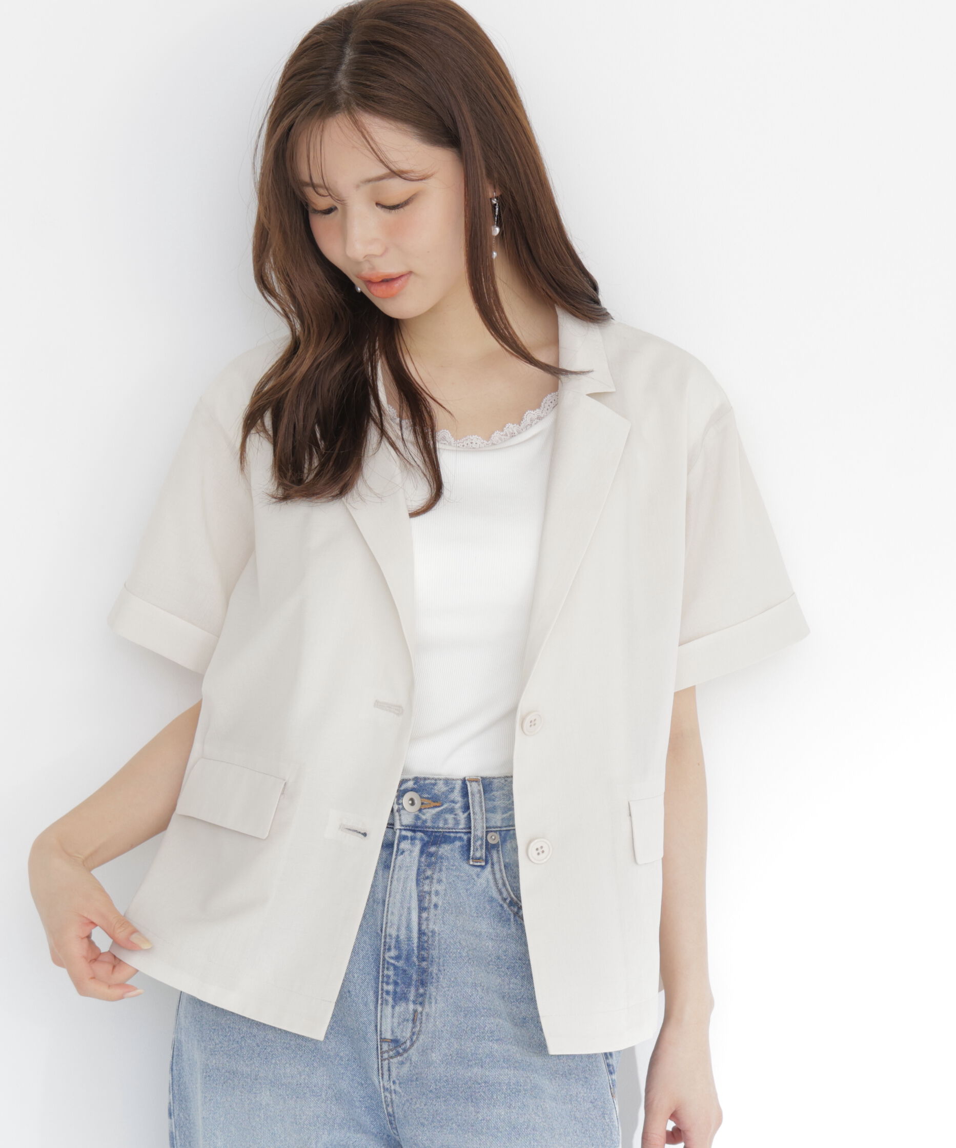 PROPORTION BODY DRESSING「＜a/mie＞ハーフスリーブジャケット」|その他|
