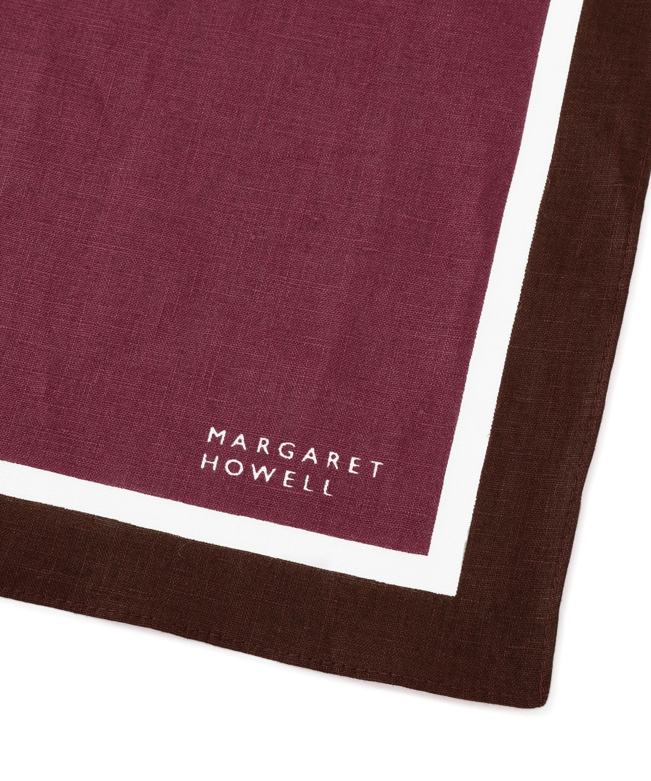 MARGARET HOWELL HOUSEHOLDGOODS「COLOR BLOCK HANKY」|ハンカチ|