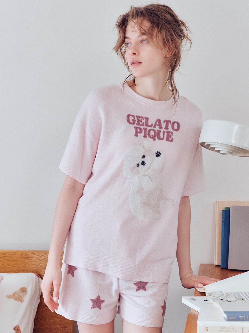 gelato pique「【ONLINE限定カラーあり】ドッグジャガードプルオーバー」|ルームウェア|LPNK
