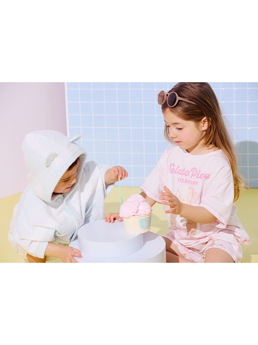 GELATO PIQUE KIDS & BABY「【BABY】グラデーションボーダーポンチョ」|その他ベビーウェア|