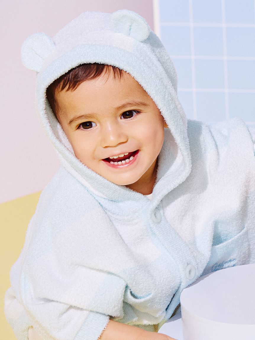 GELATO PIQUE KIDS & BABY「【BABY】グラデーションボーダーポンチョ」|その他ベビーウェア|