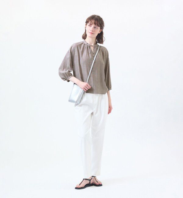 MACKINTOSH PHILOSOPHY「リネンミックススキッパーブラウス」|シャツ・ブラウス|