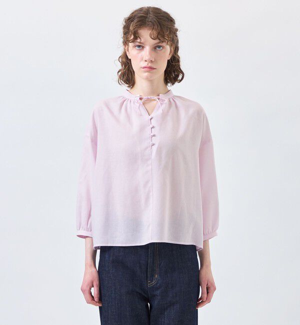 MACKINTOSH PHILOSOPHY「リネンミックススキッパーブラウス」|シャツ・ブラウス|