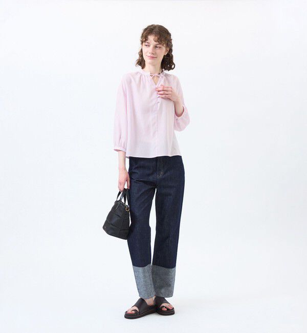 MACKINTOSH PHILOSOPHY「リネンミックススキッパーブラウス」|シャツ・ブラウス|