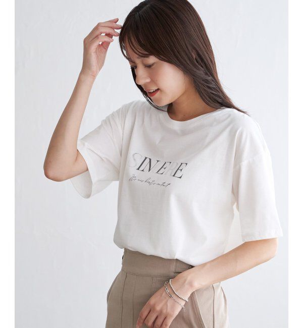 ikka「ロゴフォトプリントＴ」|Tシャツ・カットソー|ホワイト
