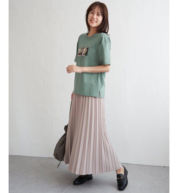 ikka「ロゴフォトプリントＴ」|Tシャツ・カットソー|