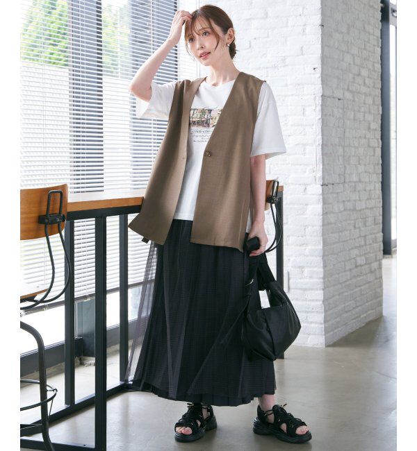 ikka「ロゴフォトプリントＴ」|Tシャツ・カットソー|