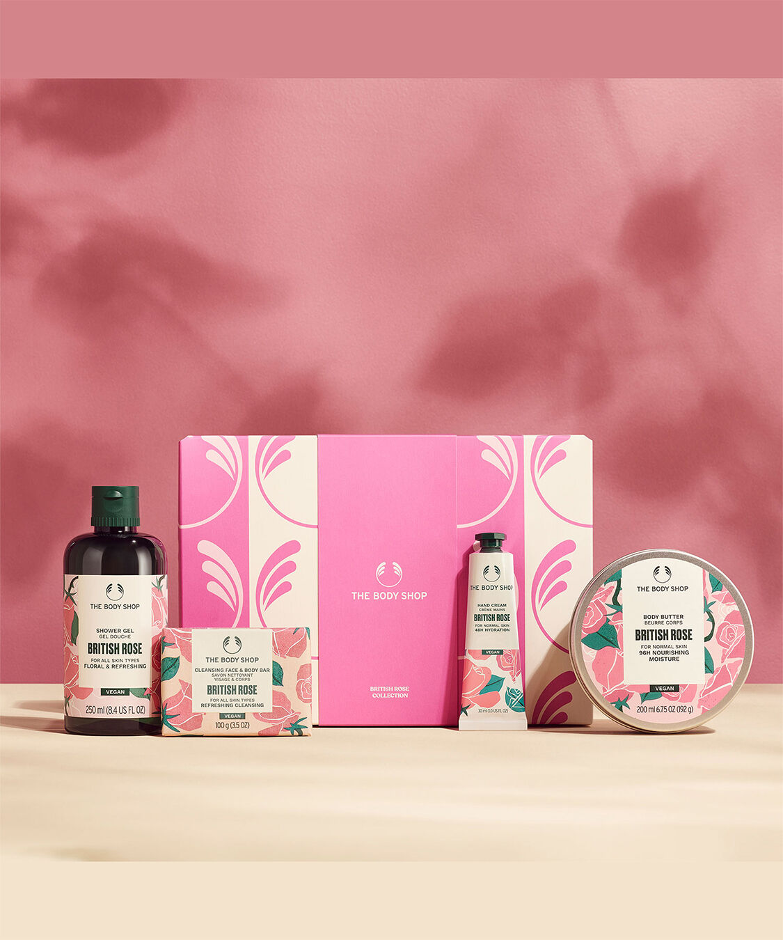 THE BODY SHOP「ボディケアコレクション BR（香り：ブリティッシュローズ）」|キット・セット|
