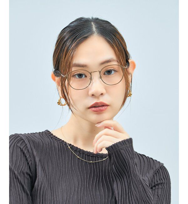  「Zoff｜UNITED ARROWS メガネ | [Casual] 伊達メガネ 度付き ユナイテッドアローズ   レンズ交換券付」|メガネ|ブラウン2