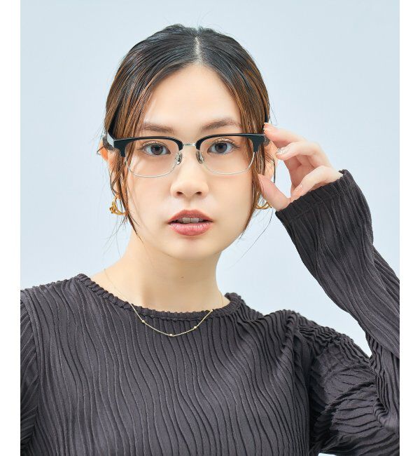  「Zoff｜UNITED ARROWS メガネ | [Stylish] 伊達メガネ 度付き ユナイテッドアローズ   レンズ交換券付」|メガネ|ブラック
