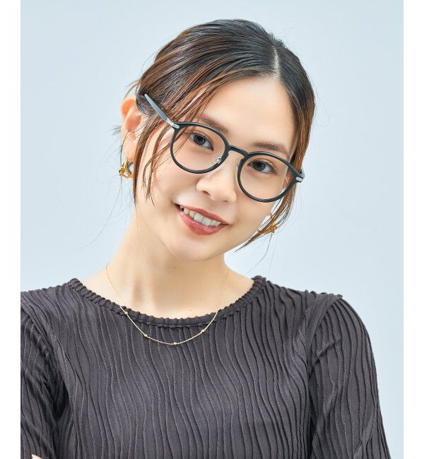 「Zoff｜UNITED ARROWS メガネ | [Casual] 伊達メガネ 度付き ユナイテッドアローズ   レンズ交換券付」|メガネ|ブラック