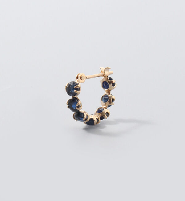  「K10YG サファイヤ スナップピアス」|ピアス|