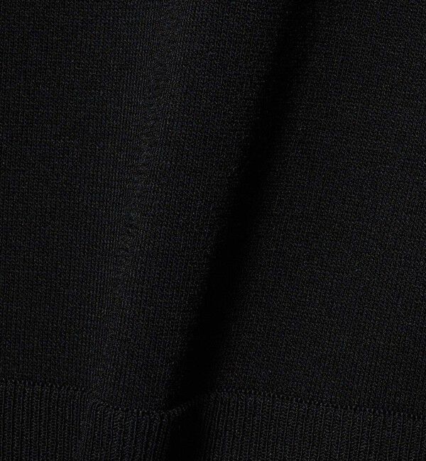 UNITED ARROWS「ブローチ ハーフスリーブ ニット」|ニット・セーター|